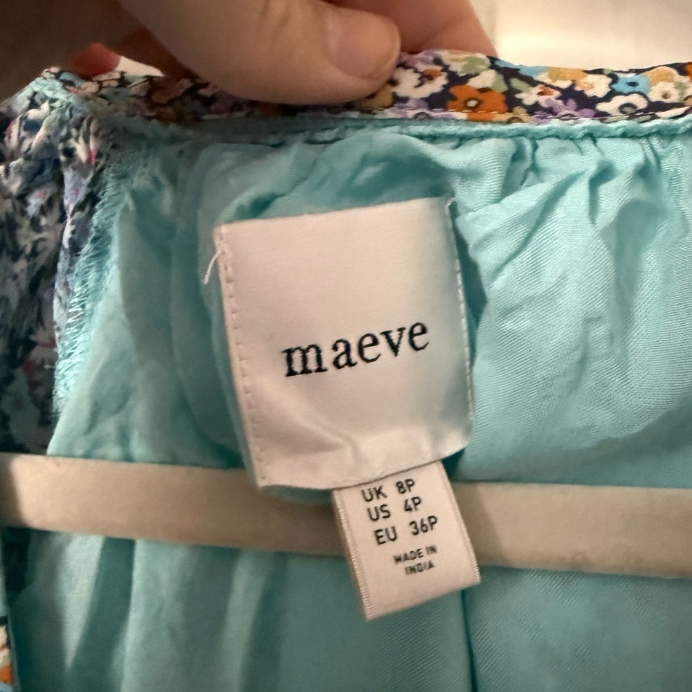Maeve Blue Floral Maxi Dress - Picture 3 of 4